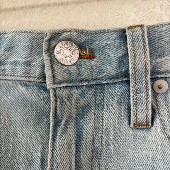 Madewell The Momjean Short Short in Fitzgerald Wash Sz 28 - Picture 4 of 13